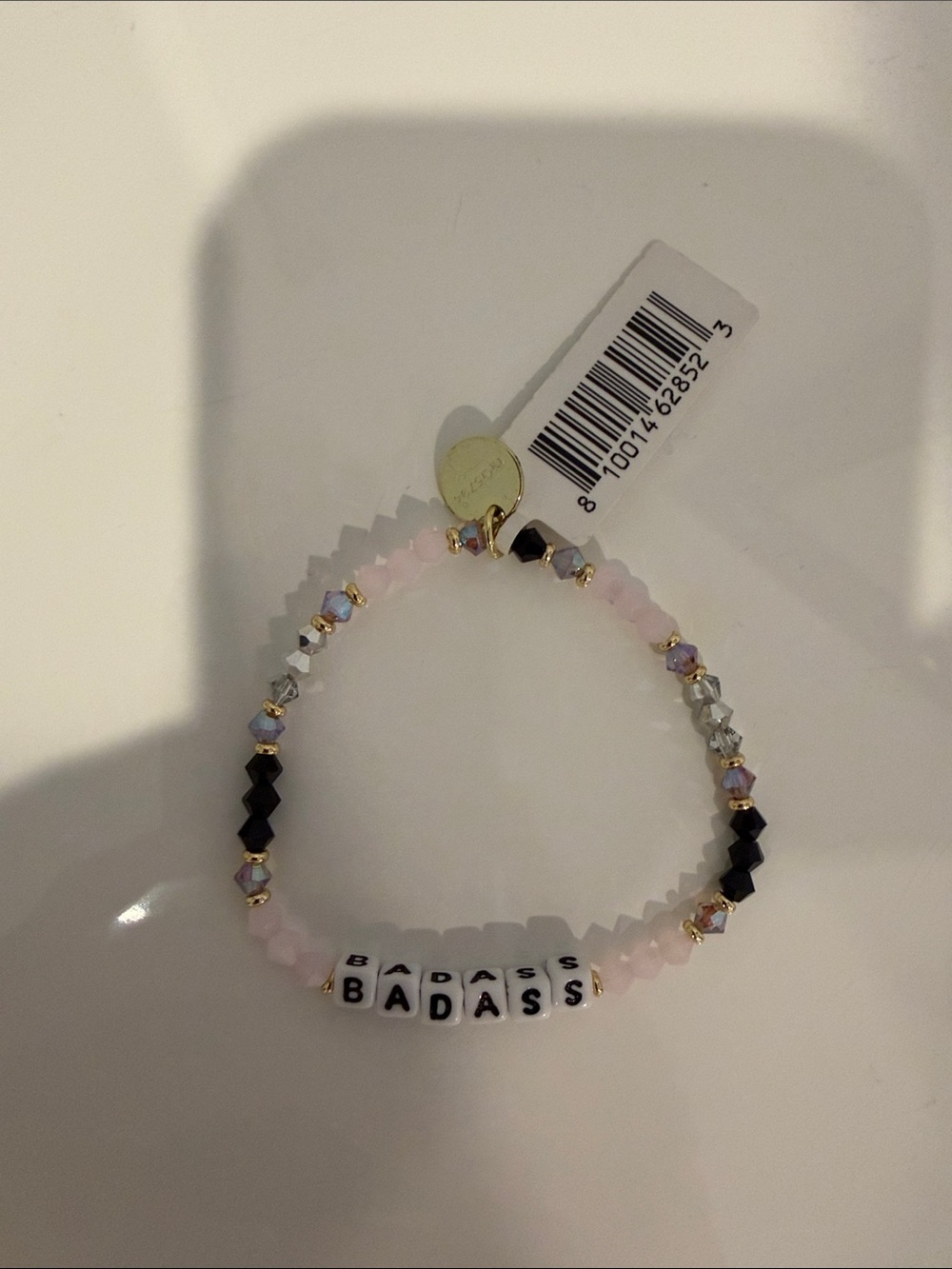 NWT Little Words Project Badass Beaded Bracelet